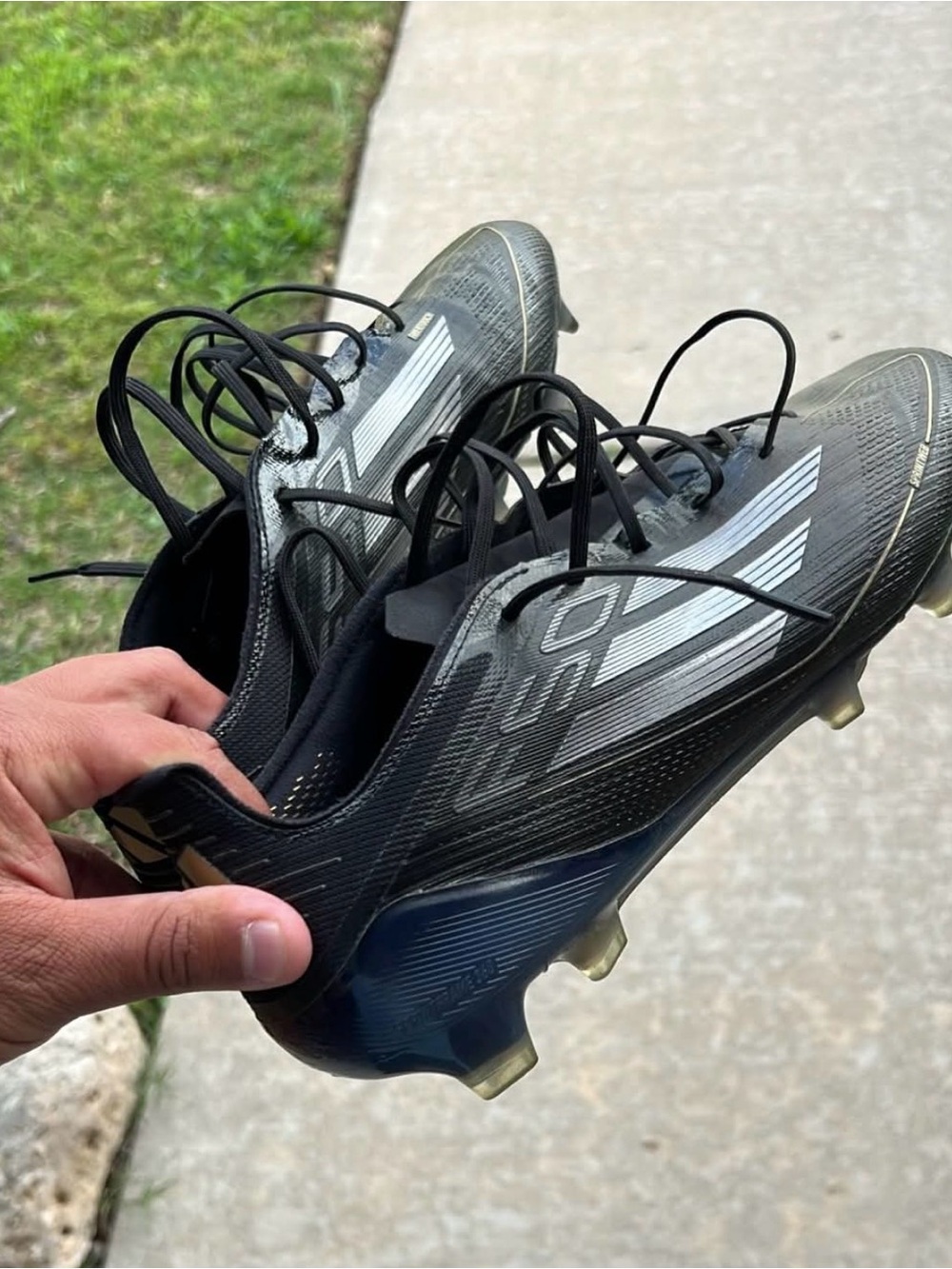 Men's Black F-50 Soccer Cleats FG